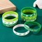 54pcs St. Patrick's Day Rubber Bracelets Silicone Wristbands Green Shamrock Irish Stretchy Silicone Bracelet for Women Men School Party Favors Supplies Decoration